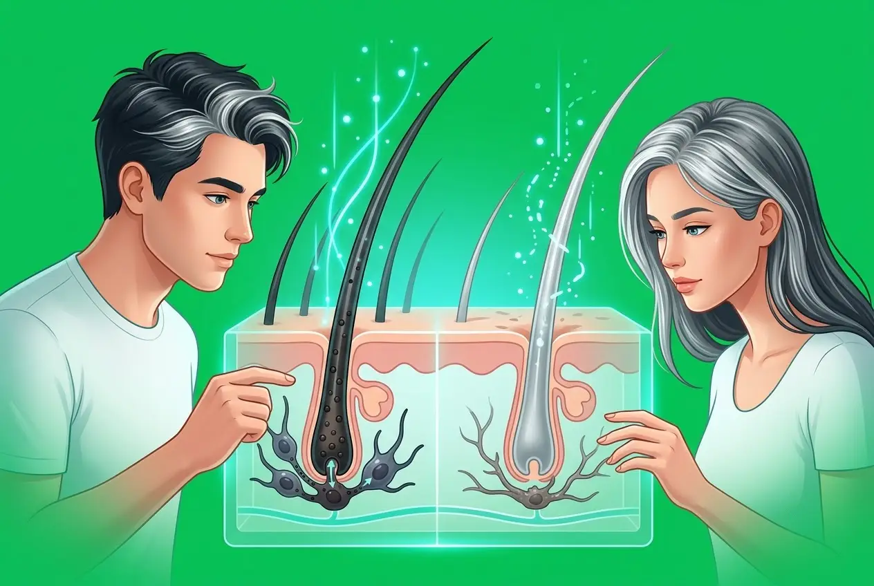 Hiện tượng tóc bạc sớm ở người trẻ tuổi